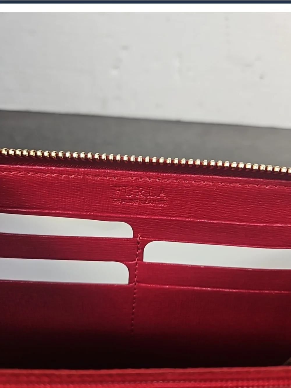 Furla Red Zip Wallet